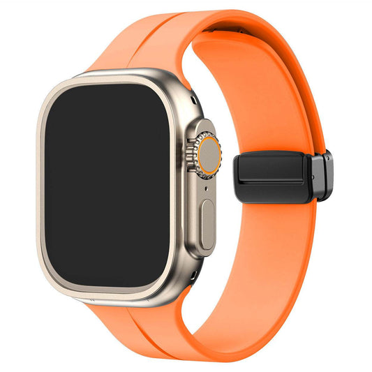 Folding Buckle Strap Sports Silicone Butterfly Buckle Strap - GOLD store