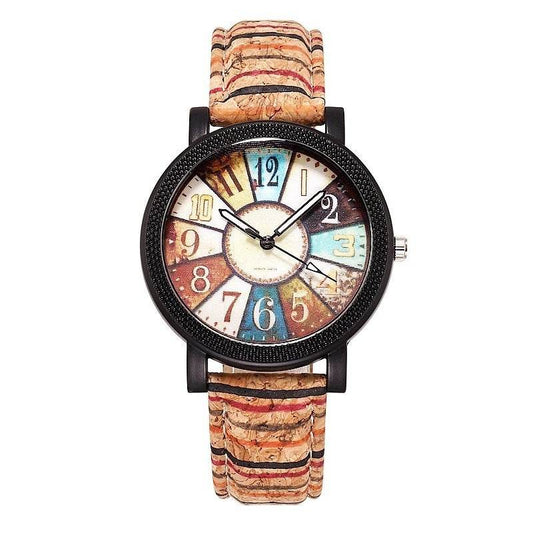 Casual Vintage Leather Women Quartz Wrist Watch Gift Clock - GOLD store