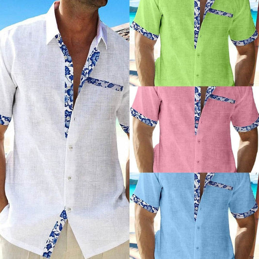 Men's Summer Vacation Seaside Casual Shirts - GOLD store